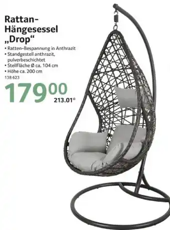 Selgros Drop Rattan Hängesessel Angebot