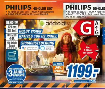 expert Techno Land Philips Ambilight UHD TV 48" | 48OLED807 Angebot