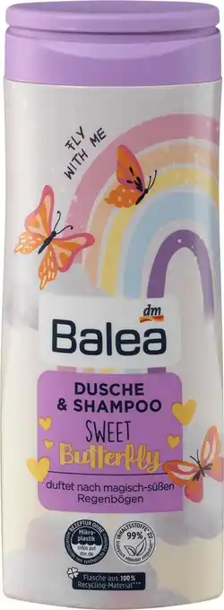 dm drogerie Balea kinder dusche & shampoo sweet butterfly Angebot