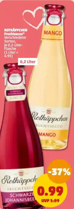 PENNY Rotkäppchen Fruchtsecco 0,2 Liter Flasche Angebot