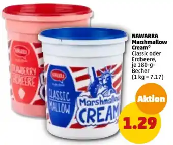 PENNY Nawarra Marshmallow Cream 180 g Becher Angebot