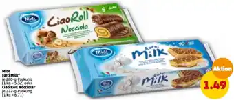 PENNY Midi Farci Milk 280 g oder Ciao Roll Nocciola 222 g Packung Angebot