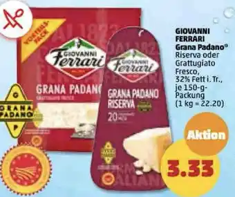 PENNY Giovanni Ferrari Grana Padano 150 g Packung Angebot