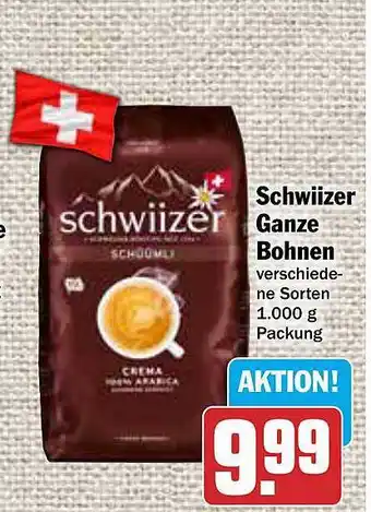 AEZ Schwiizer ganze bohnen Angebot