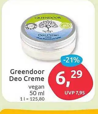 Budni Greendoor deo creme Angebot