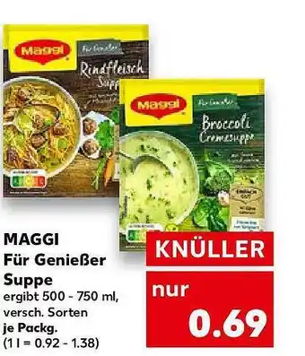 Kaufland Maggi für genießer suppe Angebot