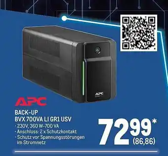 METRO Apc back-up bvx 700va li gr1 usv Angebot