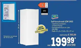 METRO Aro gefrierschrank uzw 1450 Angebot
