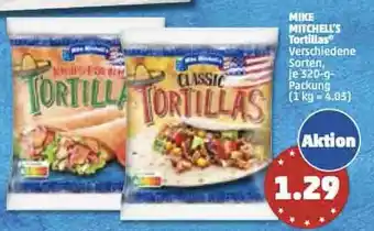 PENNY Mike Mitchell's Tortillas 320 g Packung Angebot
