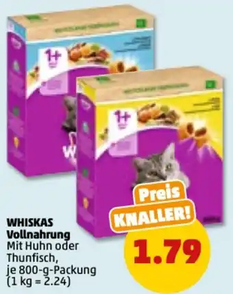 PENNY Whiskas Vollnahrung 800 g Packung Angebot