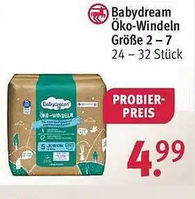 Rossmann Babydream öko-windeln größe 2 - 7 Angebot