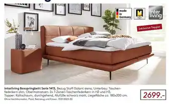 Möbel Rieger Interliving boxspringbett serie 1413 Angebot