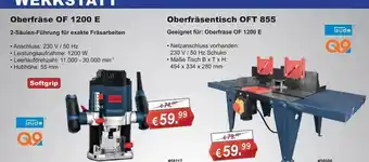 Stabilo Fachmarkt Güde oberfräse of 1200 e oder oberfräsentisch oft 855 Angebot