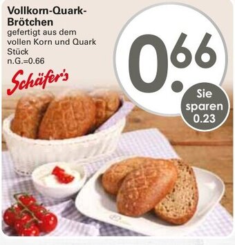 WEZ Schäfer's Vollkorn Quark Brötchen Angebot