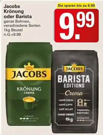 WEZ Jacobs Krönung oder Barista 1 kg Beutel Angebot