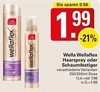 WEZ Wella Wellaflex Haarspray oder Schaumfestiger 250/200 ml Dose Angebot