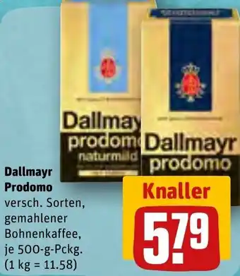 REWE Dallmayr Prodomo 500 g Pckg. Angebot