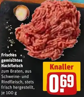 REWE Frisches gemischtes Hackfleisch 100 g Angebot