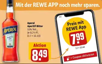 REWE Aperol Aperitif Bitter 0,7 L-Fl. Angebot