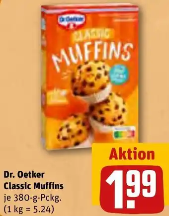 REWE Dr. Oetker Classic Muffins 380 g Pckg. Angebot