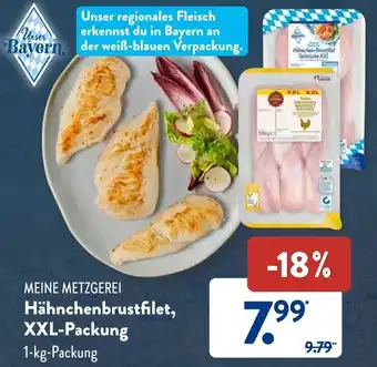 Aldi Süd Meine Metzgerei Hähnchenbrustfilet, XXL Packung 1 kg Packung Angebot