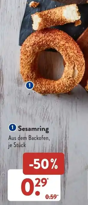 Aldi Süd Sesamring Angebot