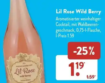 Aldi Süd Lil Rose Wild Berry 0,75 L Flasche Angebot