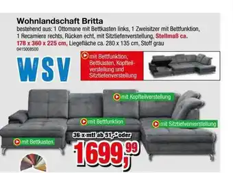 Möbelfundgrube Wohnlandschaft britta wsv Angebot