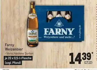 METRO Farny weizenbier Angebot