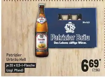 METRO Patrizier urbräu hell Angebot