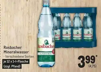 METRO Rosbacher mineralwasser Angebot