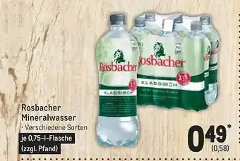 METRO Rosbacher mineralwasser Angebot