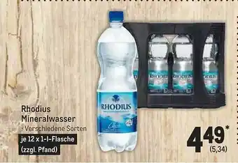 METRO Rhodius mineralwasser Angebot