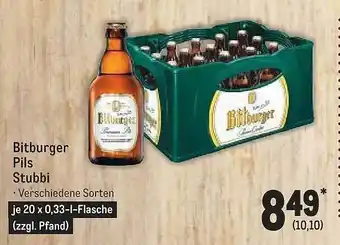 METRO Bitburger pils stubbi Angebot