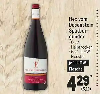 METRO Hex vom dasenstein spätburgunder Angebot