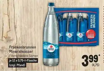 METRO Frankenbrunnen mineralwasser Angebot