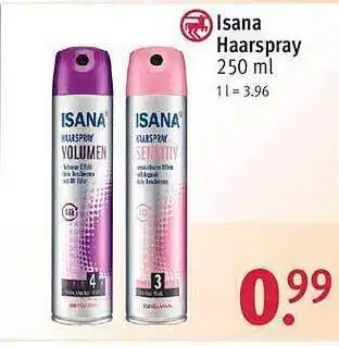 Rossmann Isana haarspray Angebot