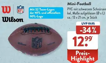 Aldi Süd Wilson NFL Mini Football Angebot