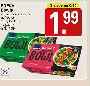 WEZ Edeka bowls Angebot