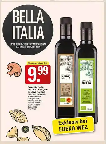 WEZ Frantoio batta olio extra vergine di oliva italiano natives olivenöl Angebot