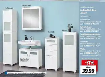 Lidl Livarno home bademöbel-serie „basel“ Angebot