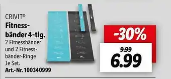 Lidl Crivit fitnessbänder 4-tlg Angebot