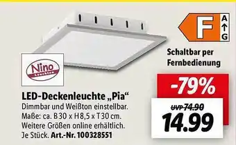 Lidl Nino led-deckenleuchte „pia“ Angebot