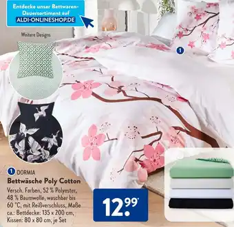 Aldi Süd Dormia Bettwäsche Poly Cotton Angebot