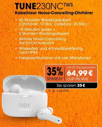 CITTI Markt JBL Kabelloser Noise-Cancelling-Ohrhorer | Tune230NC TWS Angebot