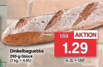 Famila Nord West Back Stube Dinkelbaguette 290g Angebot