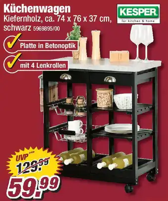 Poco Kesper Küchenwagen Angebot