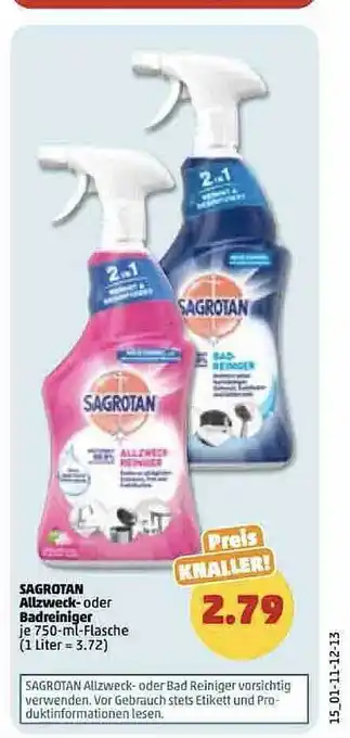 PENNY Sagrotan allzweck- oder badreiniger Angebot