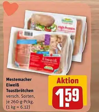 REWE Mestemacher eiweiß toastbrötchen Angebot