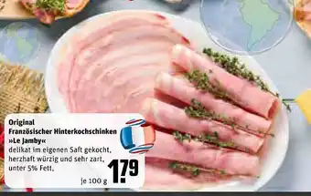 REWE Original französischer hinterkochschinken „le jamby“ Angebot